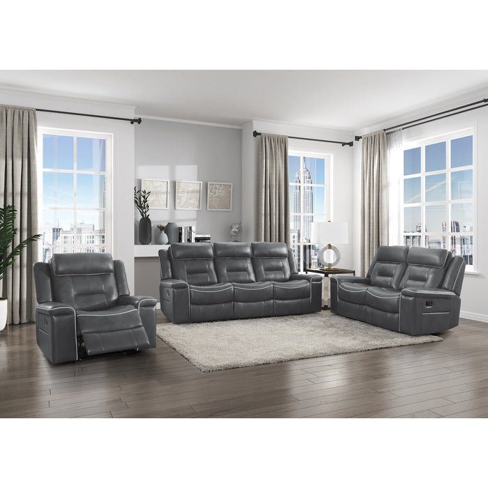 Darwan Lay Flat Reclining Chair In Dark Grey 9999Dg - 1 | Homelegance - 9999DG - 1 - Home Elegance USA - 5