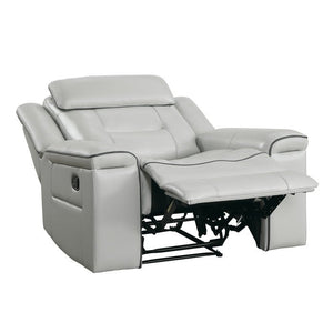 Darwan Lay Flat Reclining Chair In Light Grey 9999Gy - 1 | Homelegance - 9999GY - 1 - Home Elegance USA - 2