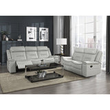 Darwan 2 Piece Double Lay Flat Reclining Sofa Set In Light Grey 9999Gy - 3 - 2 | Homelegance - 9999GY - 3 - 2 - Home Elegance USA - 1