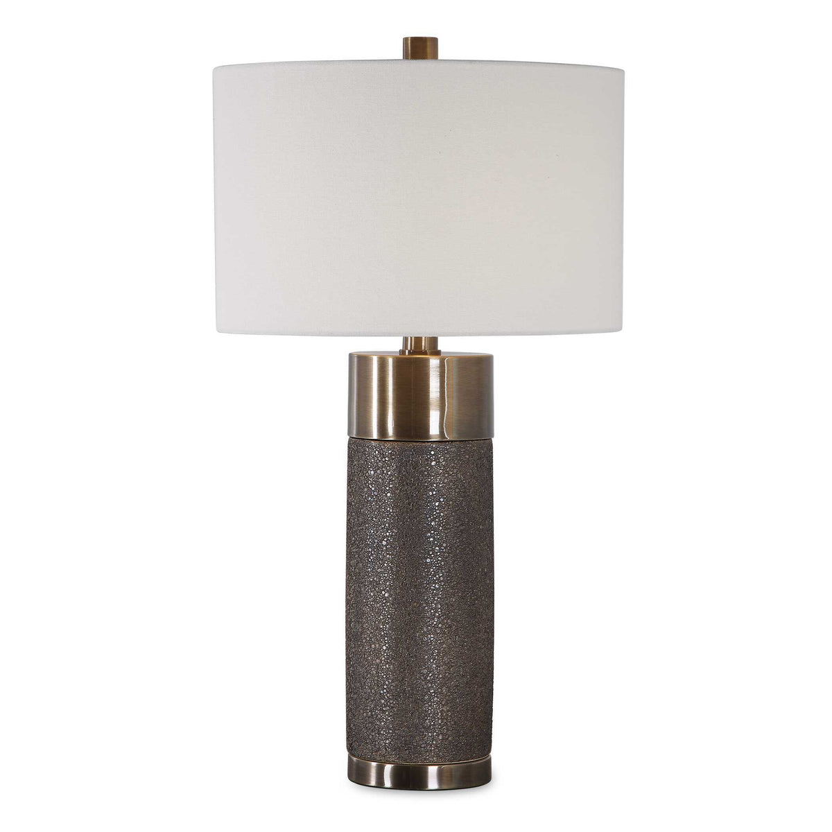 Brannock Table Lamp - Bronze / White by Uttermost - View 1