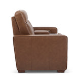 Dutch Power Reclining Loveseat With Console, Power Headrest & Lumbar - Brown | Flexsteel