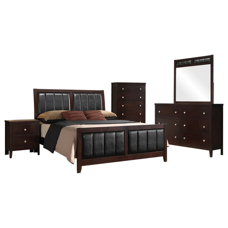Pocatello Cappuccino 5-piece Queen Bedroom Set - sold by Home Elegance USA