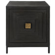 Aiken Geometric Cabinet / End Table - Black by Uttermost - View 1