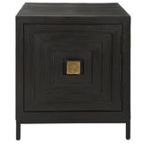 Aiken Geometric Cabinet / End Table - Black by Uttermost - View 1