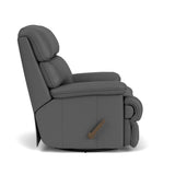 Geneva Transitional Leather Swivel Gliding Recliner | Flexsteel