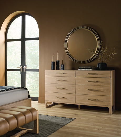 Banyon Bay Round Mirror - Gold by Hooker Furniture - View 2