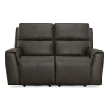 Jarvis Power Reclining Loveseat With Power Headrests - Mica | Flexsteel