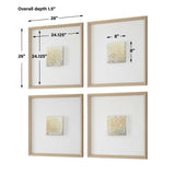 Now & Then Abstract Art (Set of 4) - Light Brown by Uttermost - View 11