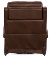 Kaufman ZG Swivel Power Recliner With Pop-Up Headrest - Dark Brown by Hooker Furniture - View 9