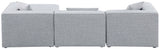 Cube - Modular Sectional 4 Piece - Gray - Fabric - 630Grey - Sec4A - Home Elegance USA - 6