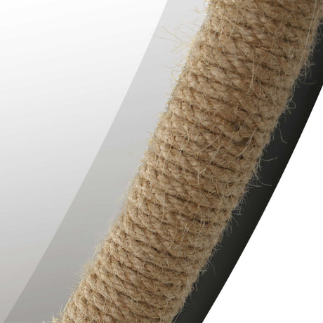 Ranchero Natural Rope Round Mirror - Light Brown by Uttermost - View 5