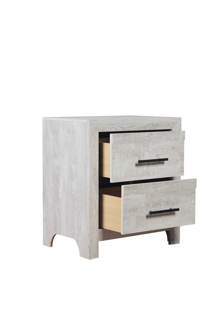 King 4PC Modern Style Storage Bedroom Set Made with Wood in Natural - sold by Home Elegance USA