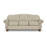 Bexley Leather Sofa, Nailhead Trim | Flexsteel