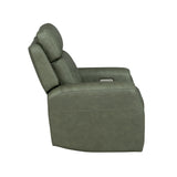 Felix Power Recliner With Power Headrest, Lumbar, Heat & Massage - Forest Green | Flexsteel