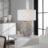 Cyprien Table Lamp Gray White - Dark Gray / White by Uttermost - View 9