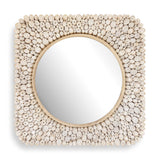 Merak Teak Mosaic Mirror Woodtone - Light Brown by Uttermost - View 1