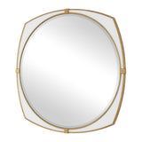 Estella Round Mirror - Gold / White by Uttermost - View 4