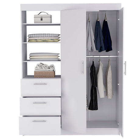 Armoire Rumanu, Bedroom, White - sold by Home Elegance USA