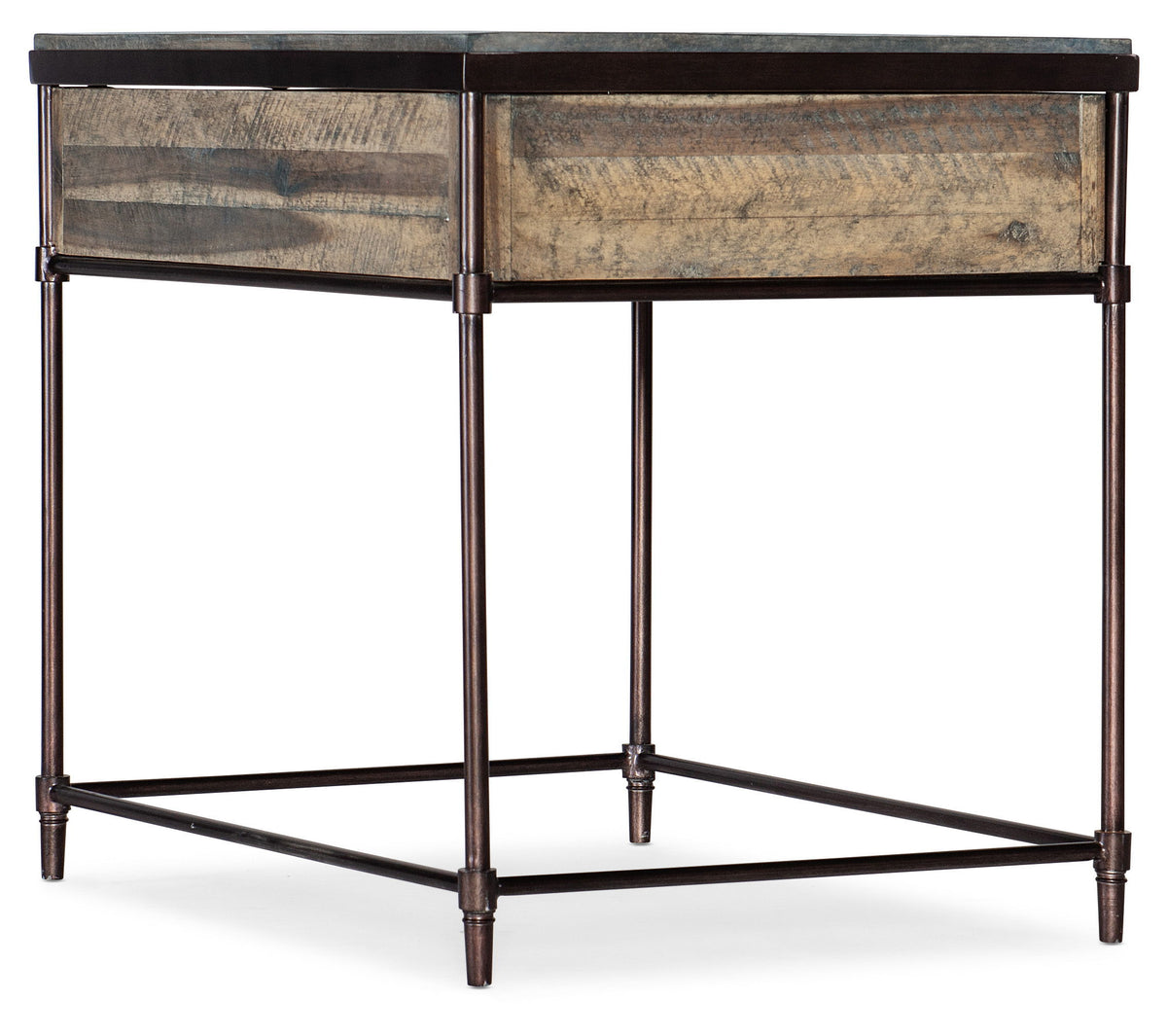 Saint Armand Rectangular End Table - Light Brown / Dark Brown by Hooker Furniture - View 3