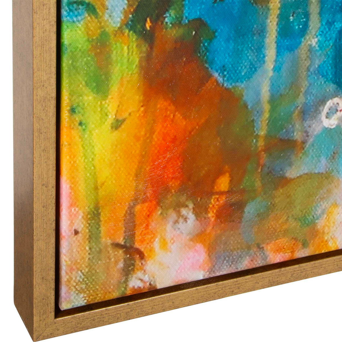 A Colorful Mindset Framed Abstract Art - Gold by Uttermost - View 5
