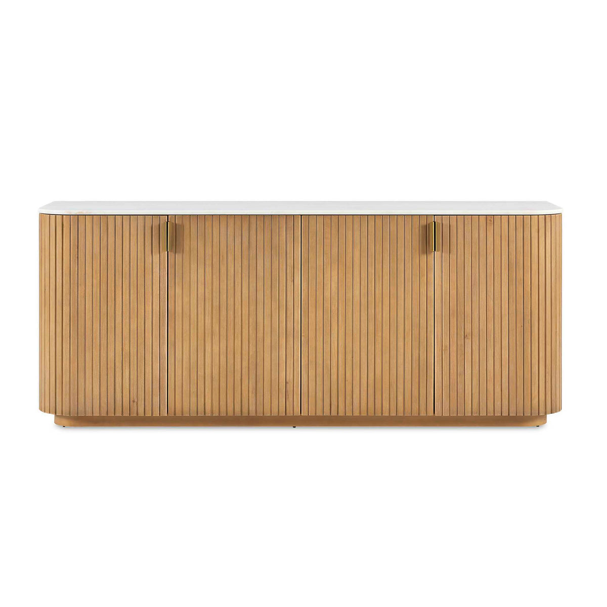 Arik 4 Door Walnut Cabinet Woodtone - Light Brown by Uttermost - View 1