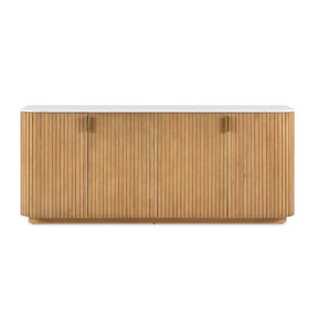 Arik 4 Door Walnut Cabinet Woodtone - Light Brown by Uttermost - View 1