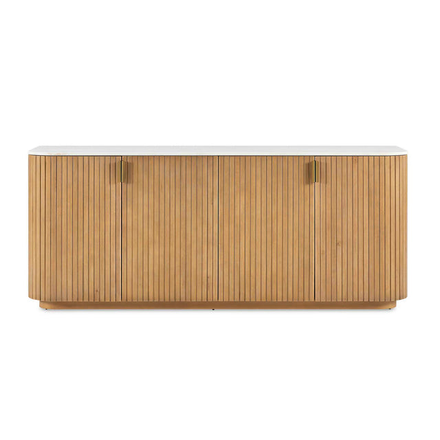 Arik 4 Door Walnut Cabinet Woodtone - Light Brown by Uttermost - View 1