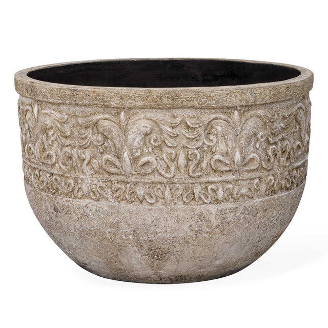 Regalia Indoor-Outdoor Stone Planter - Light Brown by Uttermost - View 1
