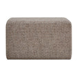 Kelce Woven Checkered Ottoman - Light Brown by Uttermost - View 1