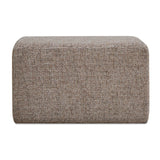 Kelce Woven Checkered Ottoman - Light Brown by Uttermost - View 1