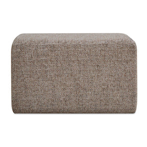 Kelce Woven Checkered Ottoman - Light Brown by Uttermost - View 1