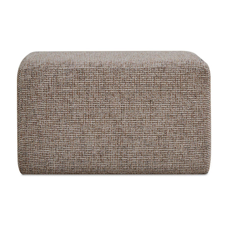 Kelce Woven Checkered Ottoman - Light Brown by Uttermost - View 1