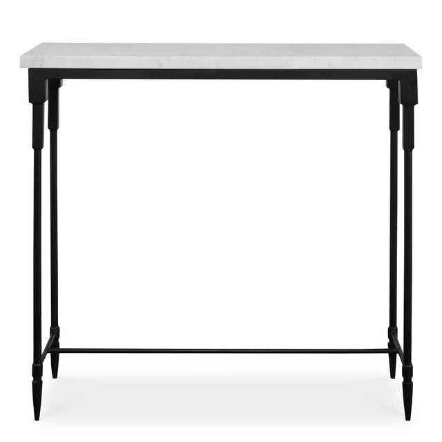 Bourges Marble Console Table - White / Black by Uttermost - View 1