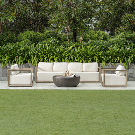 Remsen Outdoor Sofa - White by Uttermost - View 8