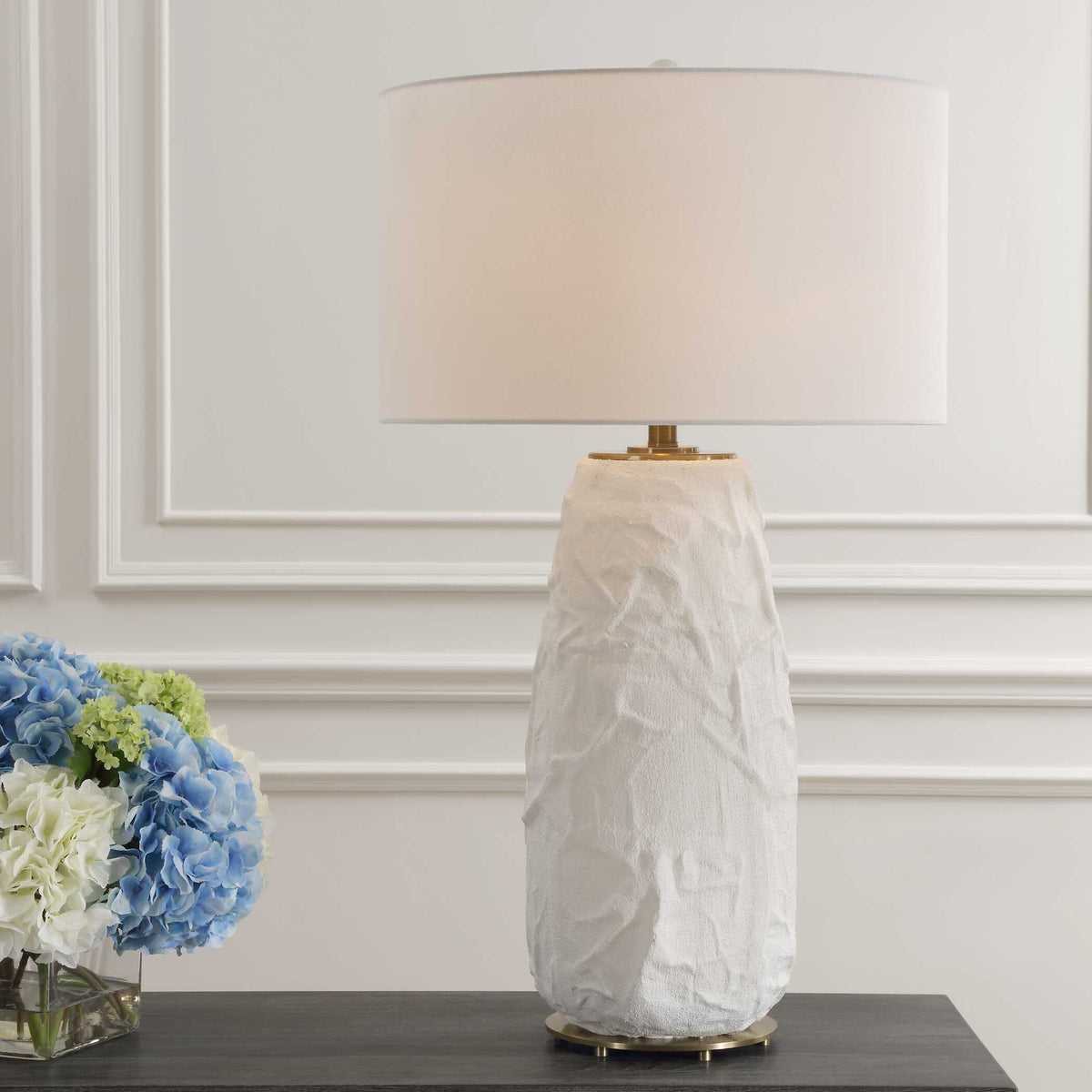 Vida White Table Lamp by Uttermost - View 2