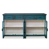 Oksana Wooden Credenza - Green by Uttermost - View 6