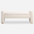 Caliste Bench - White by Uttermost - View 1