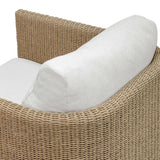 Santorini Outdoor Swivel Lounge Chair - Light Brown / White by Uttermost - View 9