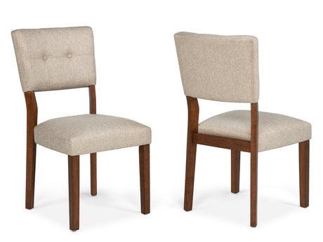 Mid-century Modern 6pc Dining Set Rectangular Table Warm Wood Finish Upholstered Chair Bench Brown Wooden Dining Room Furniture - sold by Home Elegance USA