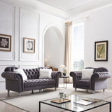 3 Piece Living Room Sofa Set, including 3 - Seater Sofa, Loveseat and Sofa Chai | Home Elegance USA