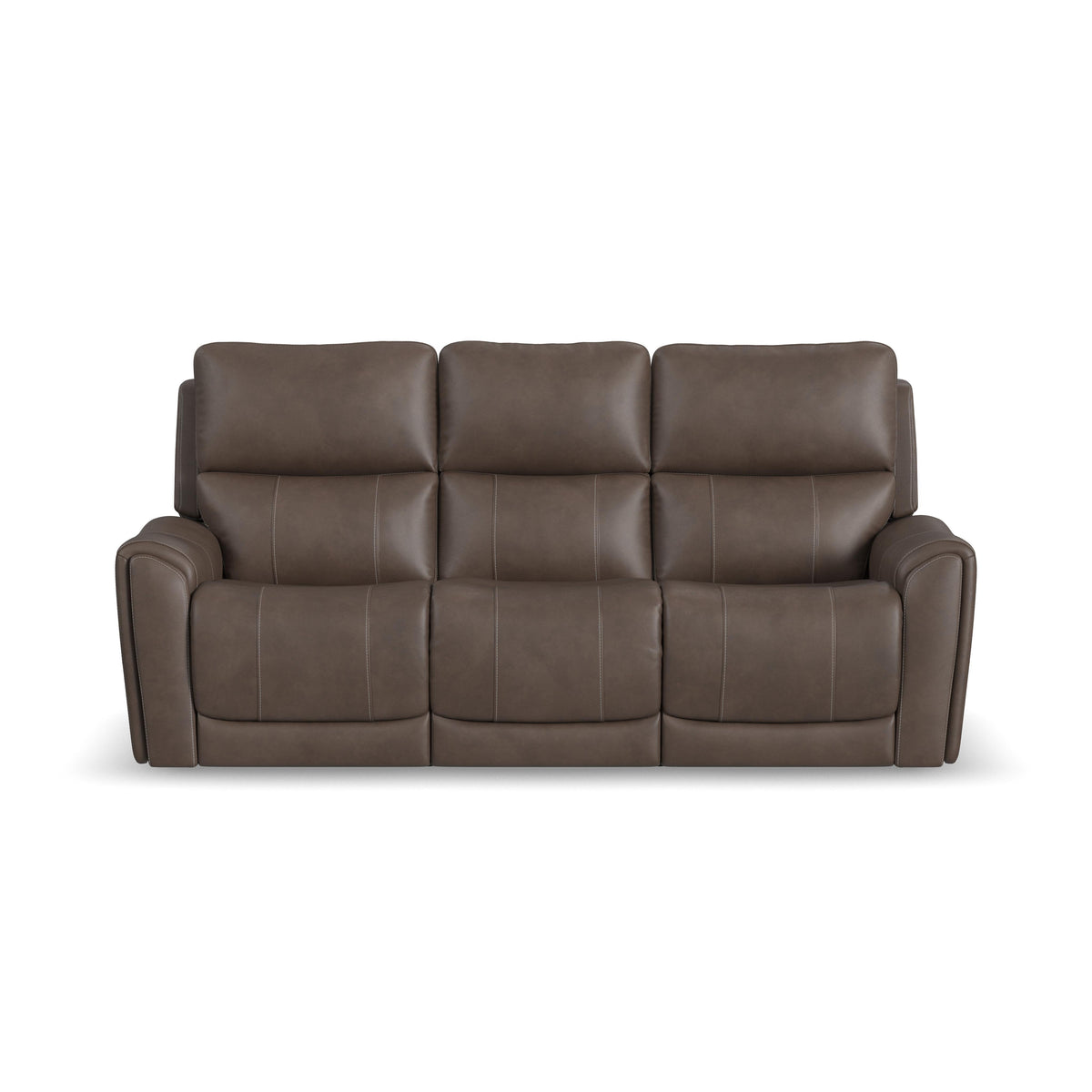 Carter Power Reclining Sofa With Console & Power Headrests & Lumbar - Cappuccino | Flexsteel