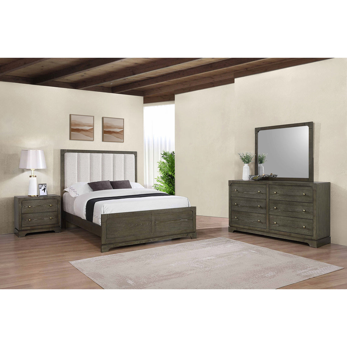 Harbington Dark Cocoa 4-piece Queen Bedroom Set