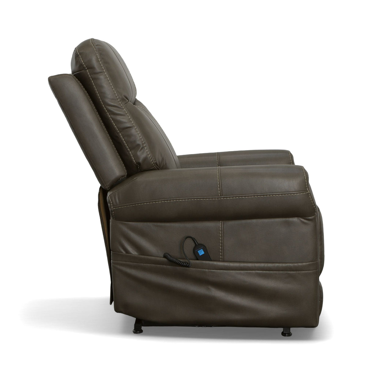 Jenkins Power Lift Recliner With Right-Hand Control & Power Headrest - Driftwood | Flexsteel