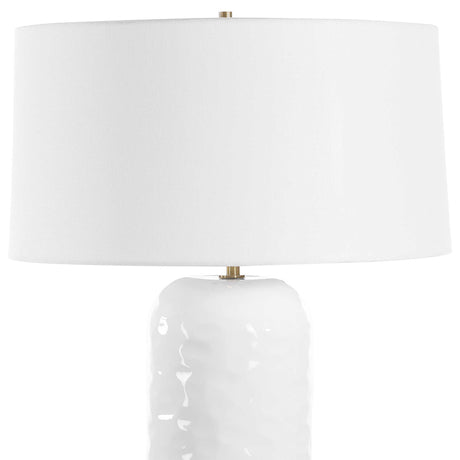 Iona White Glaze Table Lamp by Uttermost - View 5