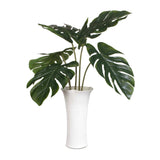Muse Monstera Vase Centerpiece - Green / White by Uttermost - View 1