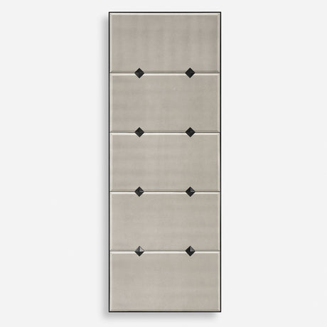 Serchio Oversized Iron Mirror - Gray by Uttermost - View 1