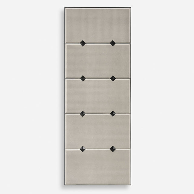 Serchio Oversized Iron Mirror - Gray by Uttermost - View 1