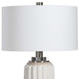 Azariah Crackle Table Lamp - White by Uttermost - View 6
