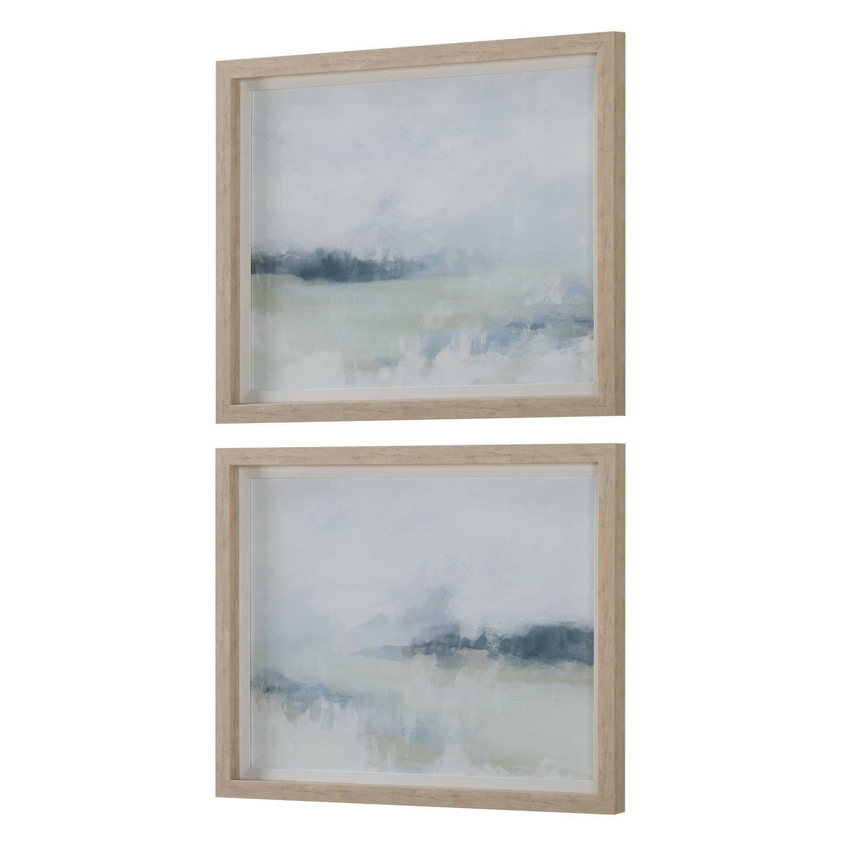 Breezy Vista Vista Framed Prints (Set of 2) - Light Blue by Uttermost - View 4