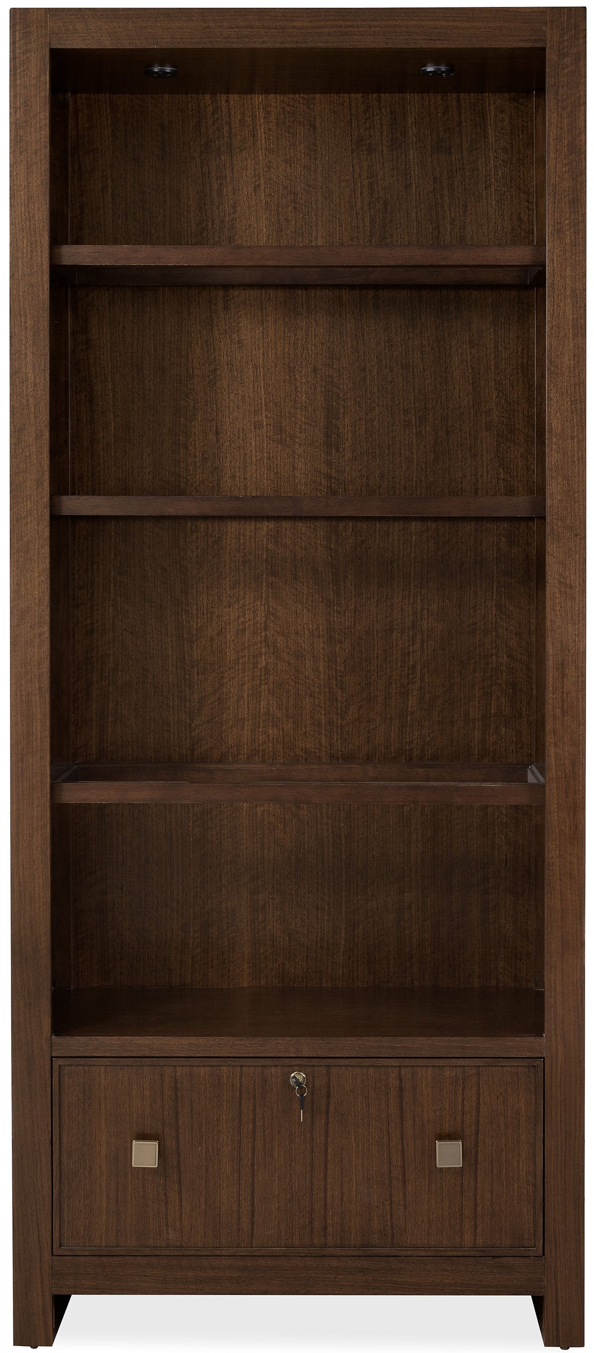 Archives Bookcase Dark Wood - Dark Brown by Hooker Furniture - View 4